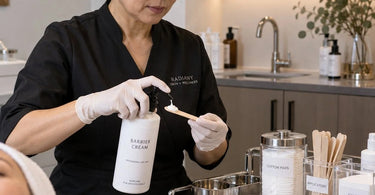 Barrier cream application techniques and spa sanitation tips for professional estheticians