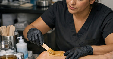 Spa professional reading client's body language to know if they want to chat or zone out during a service