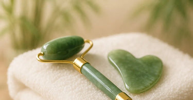 Professional Jade Roller and Gua Sha Set for spa treatments