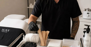 How to Use Trays to Make Disposable Supplies Look Intentional - Image showcasing organized spa and salon disposable supplies on elegant trays