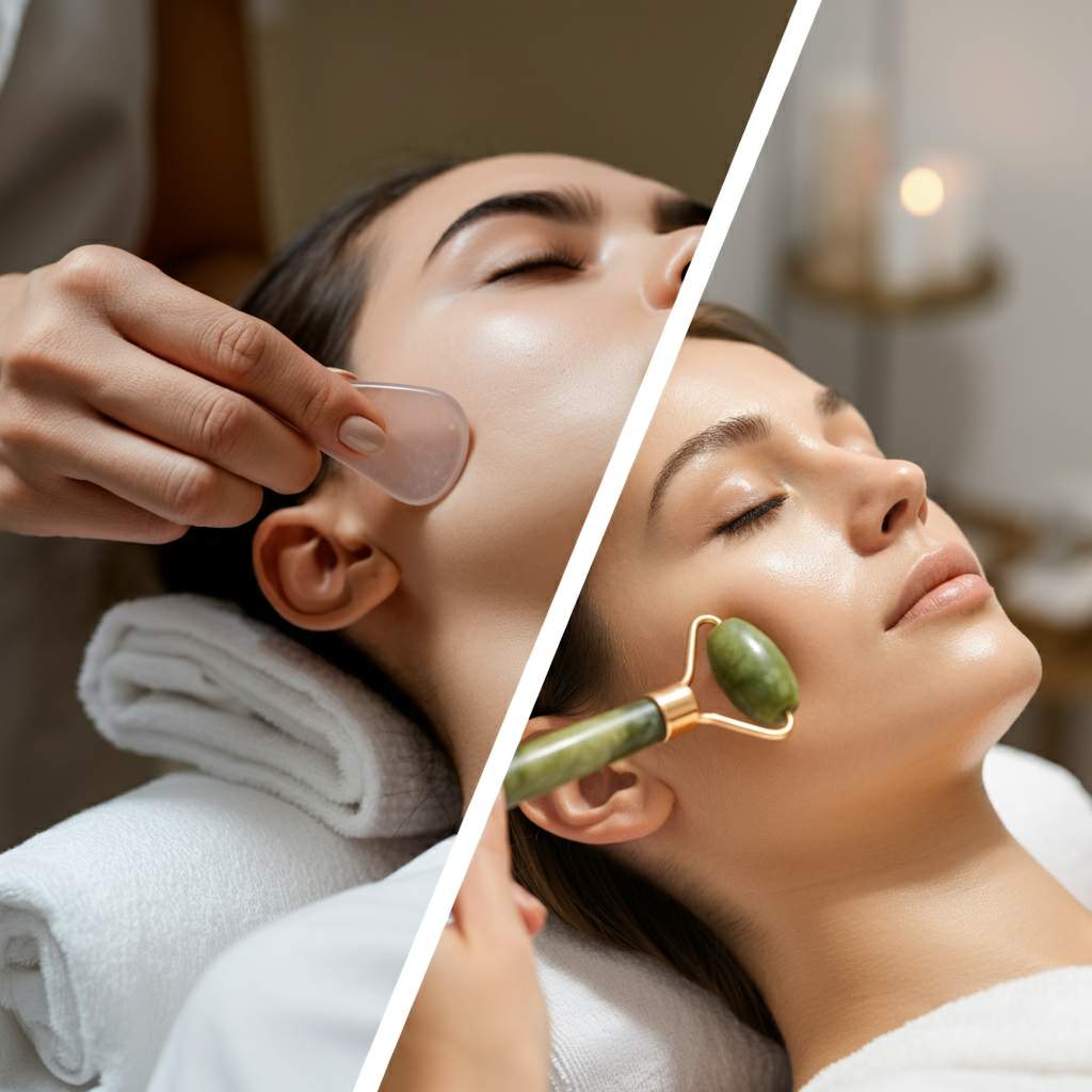Gua Sha vs. Jade Roller: Which is the Best Facial Massage Tool? Pure Spa Direct Gua Sha vs. Jade Roller: Which is the Best Facial Massage Tool? Pure Spa Direct