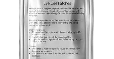 Intensive Aloe Eye Gel Patches for professional lash tinting and lifting treatments