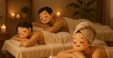 A person receiving a relaxing professional massage in a serene spa environment