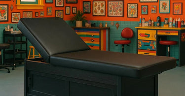 Oakworks Hydraulic Tattoo Bed - Adjustable Professional Tattoo Table for Spa and Salon Use