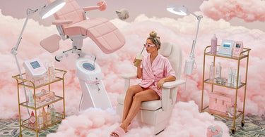 Modern spa and salon equipment and furniture setup showcasing financing options for beauty professionals