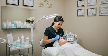 Professional beauty therapist confidently working within her scope of practice