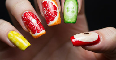 Trendy nail art designs for 2025 featuring iridescent chrome, mocha tones, and 3D elements