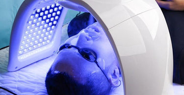 LED Light Therapy Machines in a luxury spa setting