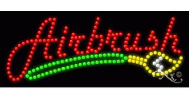 LED Sign - Airbrush 11 inches high by 27 inches wide by 1 inch deep