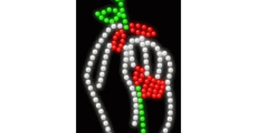 Professional white LED nail salon sign illuminating spa window with clean modern design