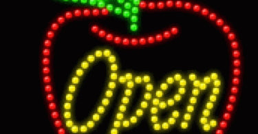 20x20 LED Open Sign for Spas and Salons
