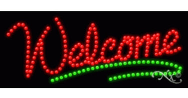 LED Welcome Sign for Spas and Salons - 11 inches tall by 27 inches wide