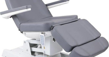 Lilac Multi-Purpose 4-Motor Beauty Chair by Touch America in a modern spa setting