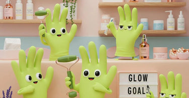 Lime green nitrile gloves for spa and salon professionals