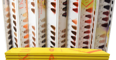 Lisap LK Anti-Age Permanent Color Swatch Chart showing organized hair color samples