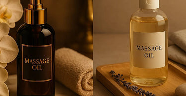 Luxury and budget massage oils comparison for spa professionals