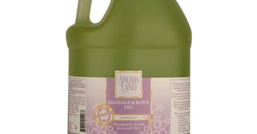 Aromaland Lavender Massage and Body Oil one gallon jug for professional spa back bar use