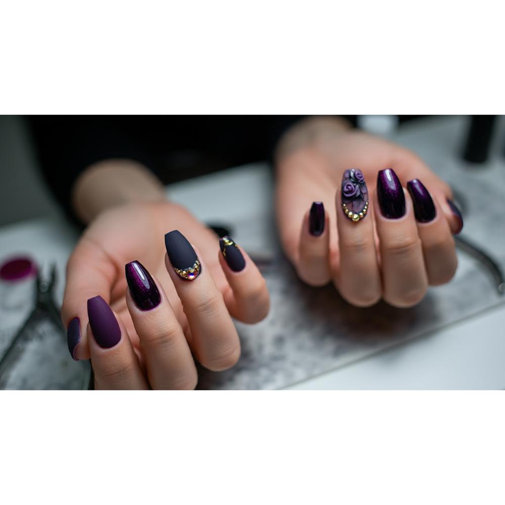 How to Create Stunning Dark Purple Nail Designs