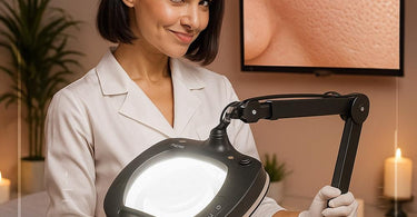 Mighty Vue Inspector magnifying lamp with HD camera for spa professionals