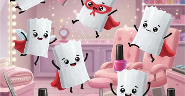 Nail wipes for professional salon use, prepping nails for flawless manicures and pedicures