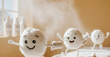 Carolina Cotton coils displayed neatly on a spa tray, showcasing their purity and professional quality