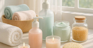 A serene spa treatment showing a client receiving a calming facial with soaked compresses, representing a product break for formula fatigue