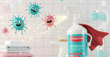 Prevention Disinfectant Starter Kit with spray bottle and concentrate for fast salon sanitation