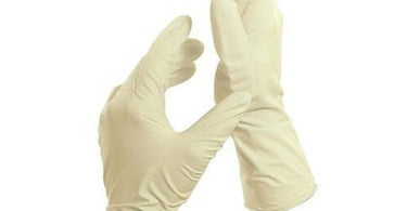 Package of 100 Count Medium Size Polyvinyl Gloves for spa and salon professionals