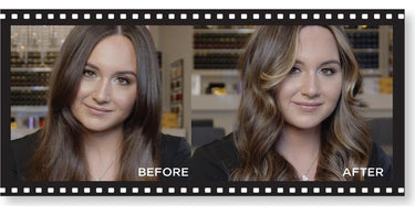 Warm and cool brunette hair color technique