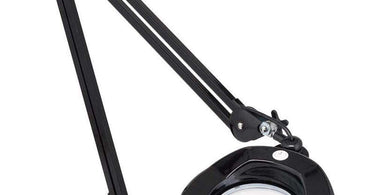 Prolite Economy Fluorescent Magnifier Lamp with table edge clamp in a professional spa setting