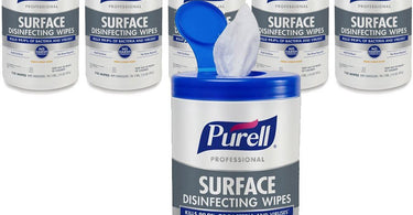 Purell Professional Surface Disinfecting Wipes canister case for spa and salon disinfection