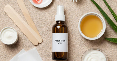 Smooth skin vs. irritated skin after waxing with and without after wax oil