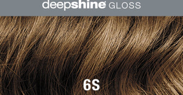 Rusk Deepshine Gloss 6S Dark Sand Blonde demi-permanent hair color tube for professional salon use.