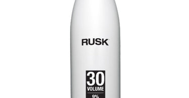 Rusk Deepshine 30 Volume Developer bottle, a professional cream developer for salon hair color and lightening services.