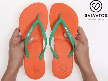 Salvatos Portable Foldable Packable Flip Flops AMAZING Retail for Pure Spa Direct