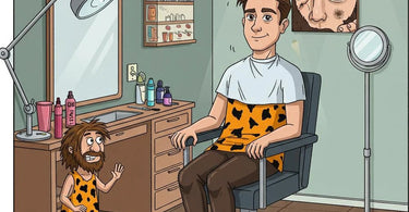 Man receiving professional face waxing treatment