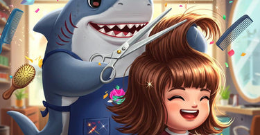 Shark Fin Shears for smooth, professional hair cutting