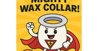 Silicone wax collar on professional wax warmer preventing drips and mess