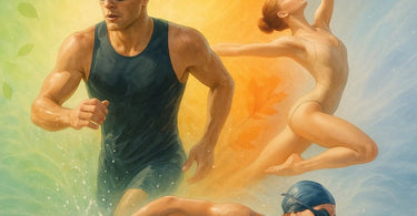 Athletic woman stretching with smooth, waxed skin, representing seasonal waxing for sports like triathlons and dance