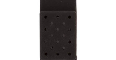 Serina & Company Aromatherapy AromaSport Bracelet in Black displayed on a counter, showing the sleek design and ceramic aroma bead.