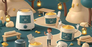 Professional waxing supplies from Pure Spa Direct, including wax warmers, hard wax, and applicators