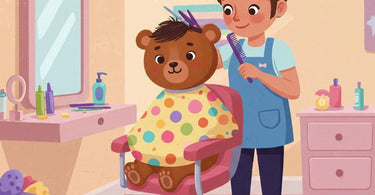 Kid-friendly capes for salon haircuts featuring fun designs and bright colors