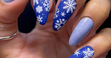 Maniology Snow Day Stamping Plate featuring various snowflake designs for winter nail art