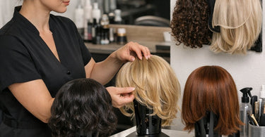 Space-Saving Wig Dryer Solutions for Small Salons and Suites featuring the Guardian 9 Wig Commercial Dryer with adjustable shelves for efficient vertical storage in compact beauty workspaces.