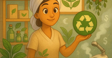 Sustainable spa and salon practices featuring eco-friendly products and green beauty treatments