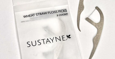 Sustayne Floss Picks - Wheat Straw