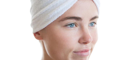 Pure Spa Direct's premium white terry turban towel for spas and salons