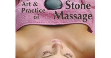 The Art & Practice of Stone Massage DVD cover showing proper hot stone placement techniques