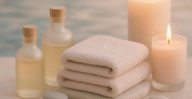 A serene spa owner gently discussing services with a smiling client in a beautifully appointed treatment room