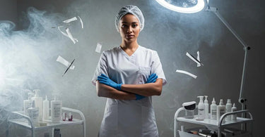Beauty professional working in a spa, showcasing advanced tools and treatments to dominate the DIY market
